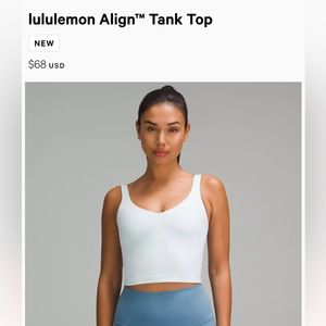 COPY - White Lululemon Align Tank